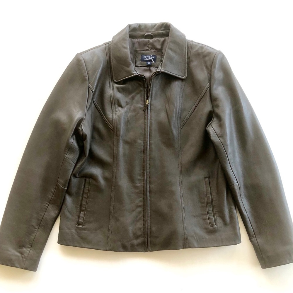 Sonoma Lambskin Leather Jacket